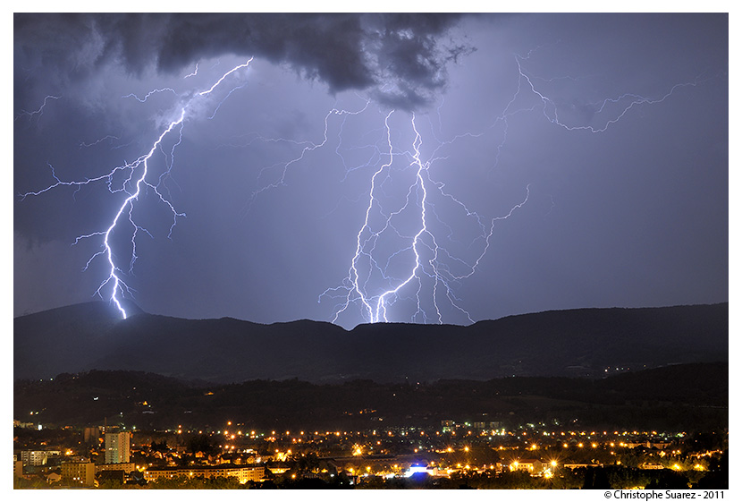 Foudre, orage près de Chambéry